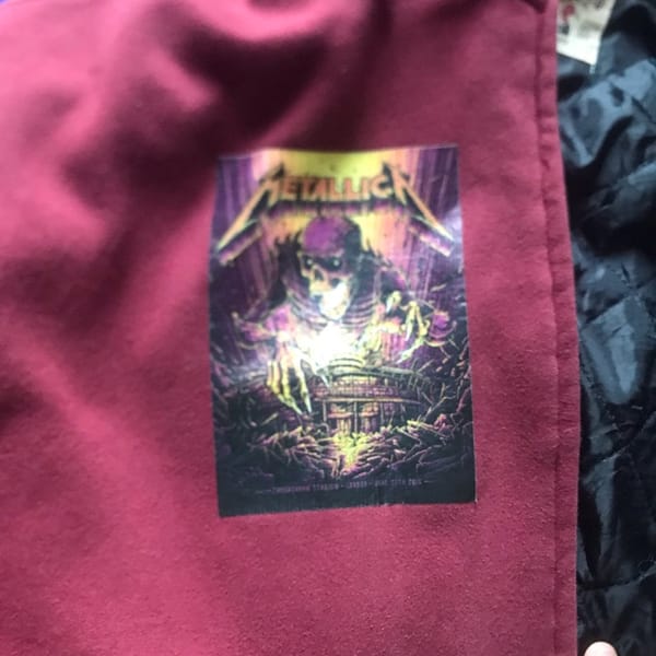 áo hoodie hàng hiệu metallica 2 lớp màu đỏ đô - Hoodie/ Hoodie dây kéo 4