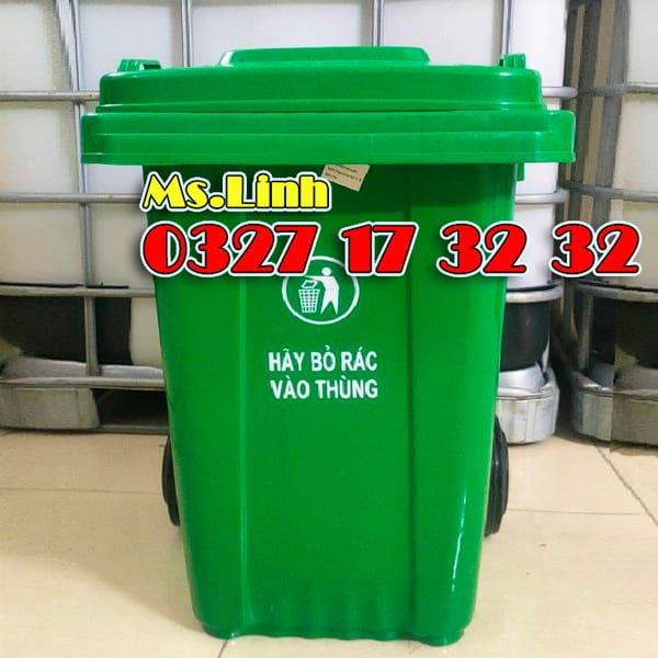 Thùng rác 80 lít nhựa HDPE Minh Khang nguyên sinh - Văn phòng phẩm khác 0