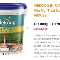Sơn mịn nội thất có màu Mekong In Fami 9.28 - Khác