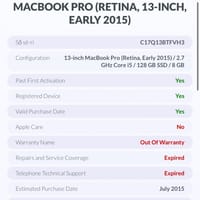 Cần bán macbookpro 2015 - Macbook Pro