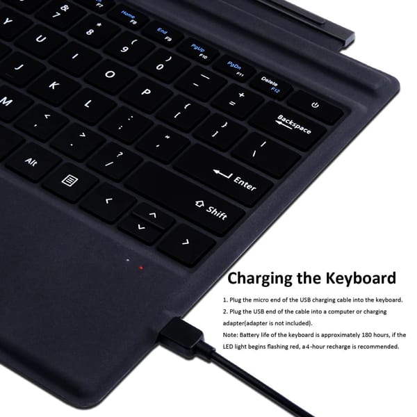 Type Cover Bluetooth (New Version) for Surface Pro 3-4-5-6-7 | new 100% có đèn nền - Bàn phím 2