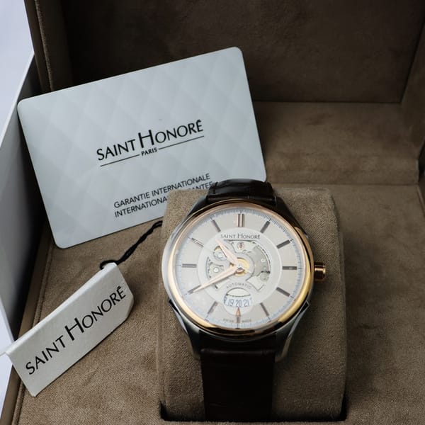 Đồng Hồ Chính Hãng Nam Saint Honore Automatic, thiết kế Lộ tim Siêu đẹp, Size 42 - mới 100% Fullbox - Đồng hồ thương hiệu 2
