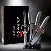 Bộ dao Nhật 6 món bằng INOX cao cấp, siêu sắc bén, bền bỉ - Dụng cụ bếp