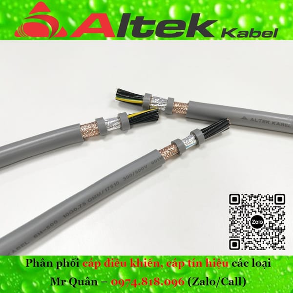 Cáp điện Altek Kabel 10 lõi 0.5, 0.75, 1.0, 1.5mm - Khác 0