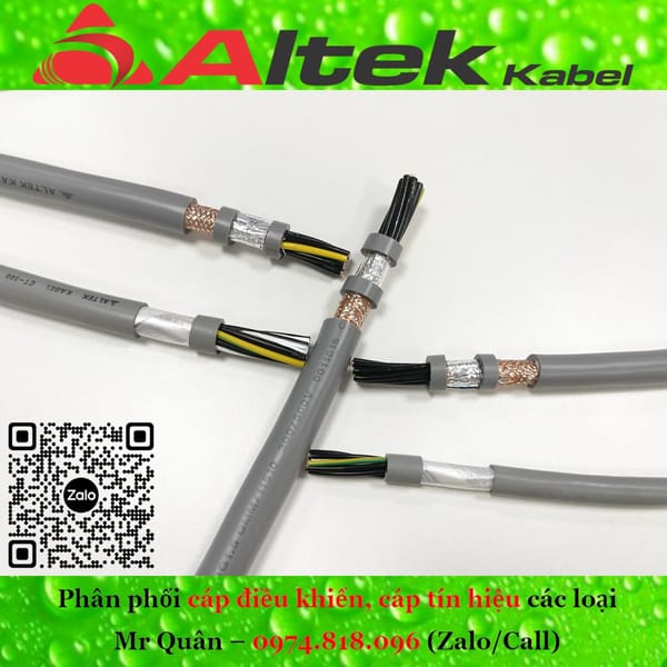 Cáp điện Altek Kabel 10 lõi 0.5, 0.75, 1.0, 1.5mm - Khác 1