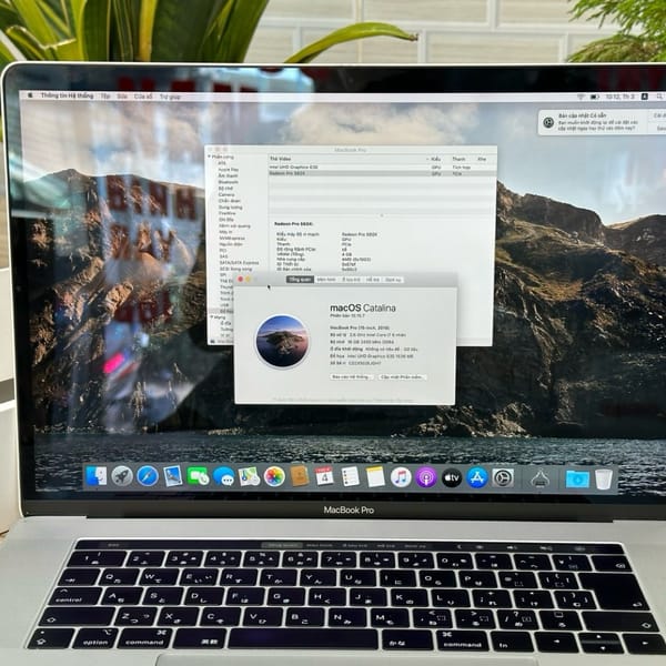 Macbook  Pro 2018  - 15,4 inch  ,i7/16/256 card 4 gb - Pin 6 h - Macbook Pro 6