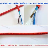 Cáp chống cháy chống nhiễu GFT 2x1.5 Altek Kabel chịu nhiệt độ cao - Khác